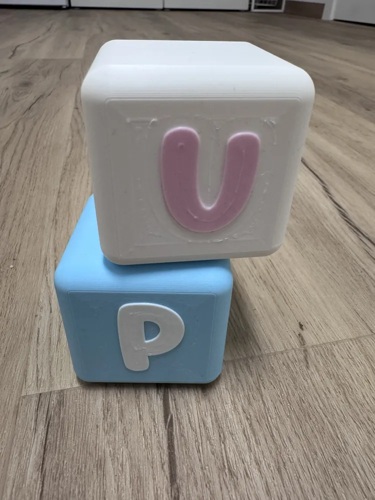 Name Blocks / Cubes - Nursery Decoration, photo 3 of 4 - Kids' Name Signs & Letters, letter