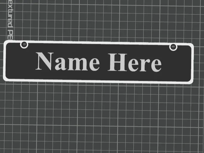 Name Plate, another view - Name Plates, nameplaque