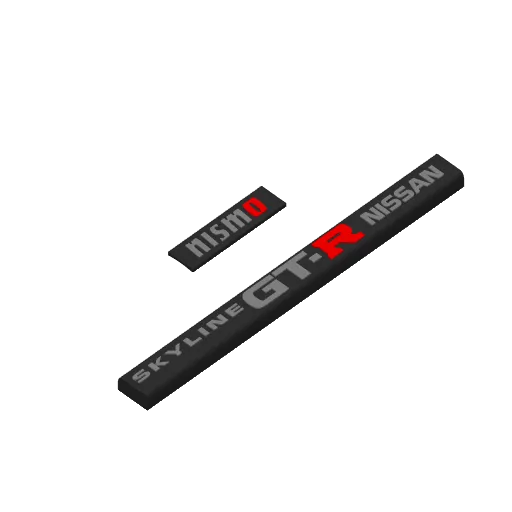 Name plates for RB26DETT model, another view - Name Plates, gt-r