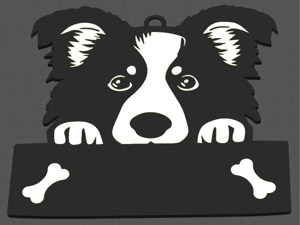 Nameplate Border Collie