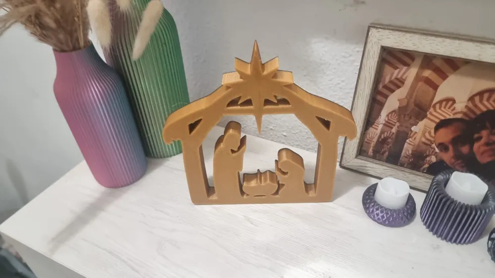 Nacimiento Pesebre Colgante Llavero Adorno Navidad, photo 4 of 4 - Video Game Keychains, christmas 2025
