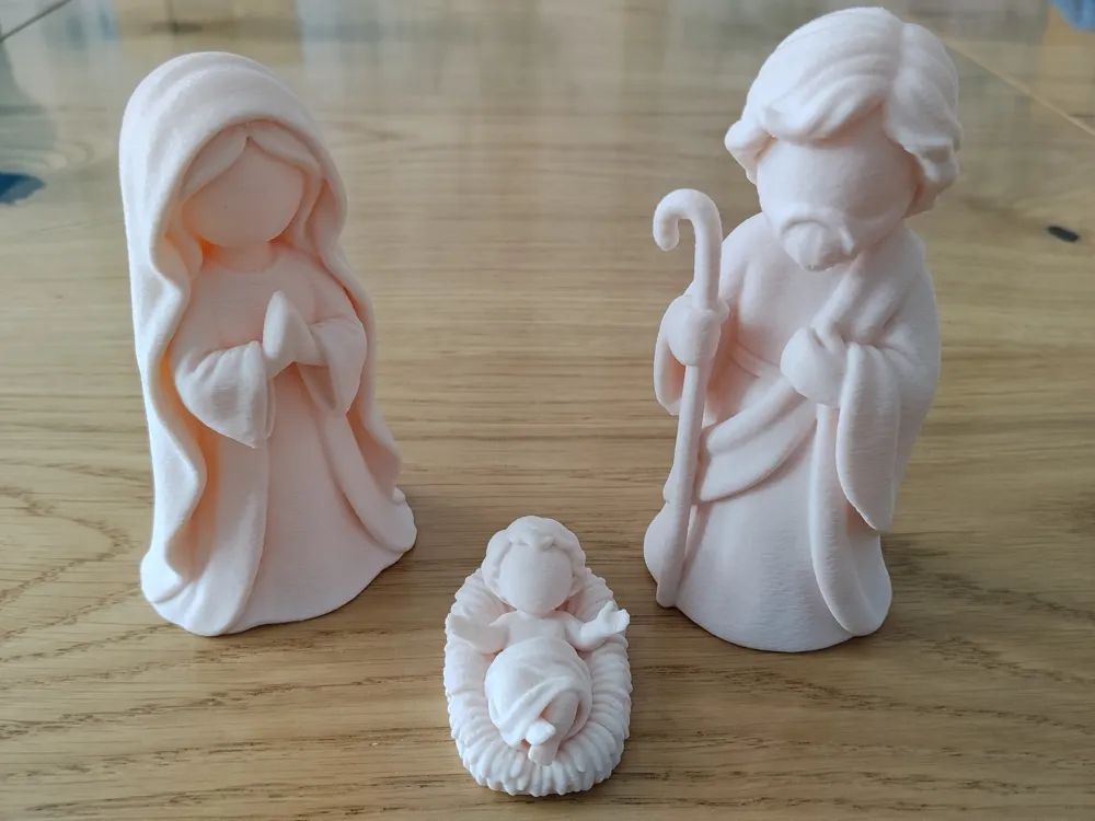 Nativity Set, Mary, Joseph & Baby Jesus, photo 2 of 5 - Christian Decor & Crosses, Christmas