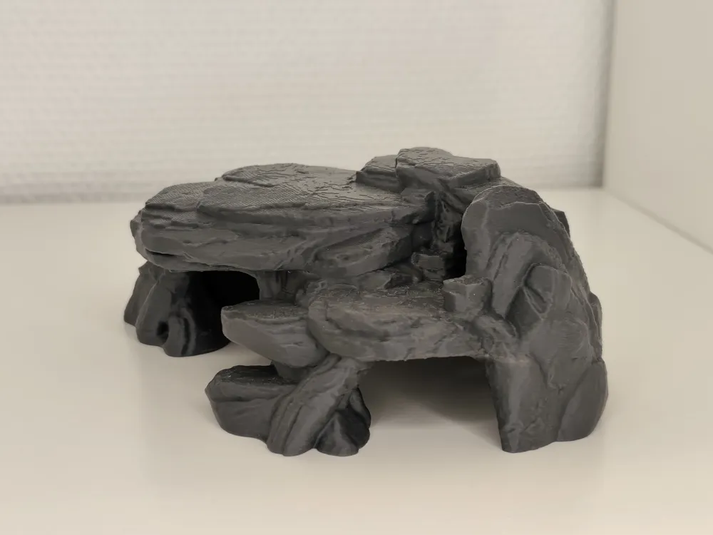 Natural Aquarium Terrarium Slate Rock Hideout, photo 3 of 4 - Natural Aquarium Terrarium Slate Rock Hideout Pets