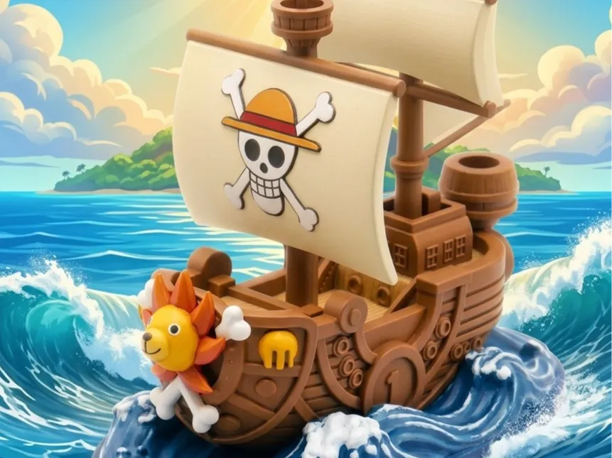Nave Pirata Chibi (Ispirata alla Thousand Sunny) - Other Toys & Games, in stock in India