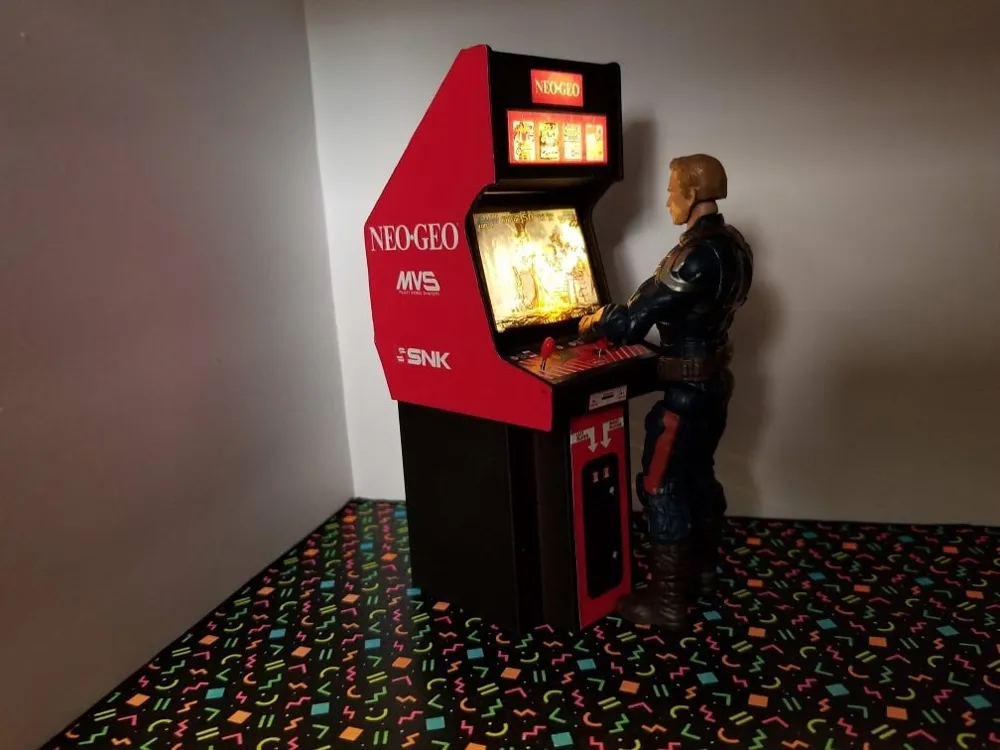Neo Geo Arcade Machine Cabinet 1:16 scale, photo 3 of 4 - Neo Geo Arcade Machine Cabinet 1:16 scale Models, RC & Drones