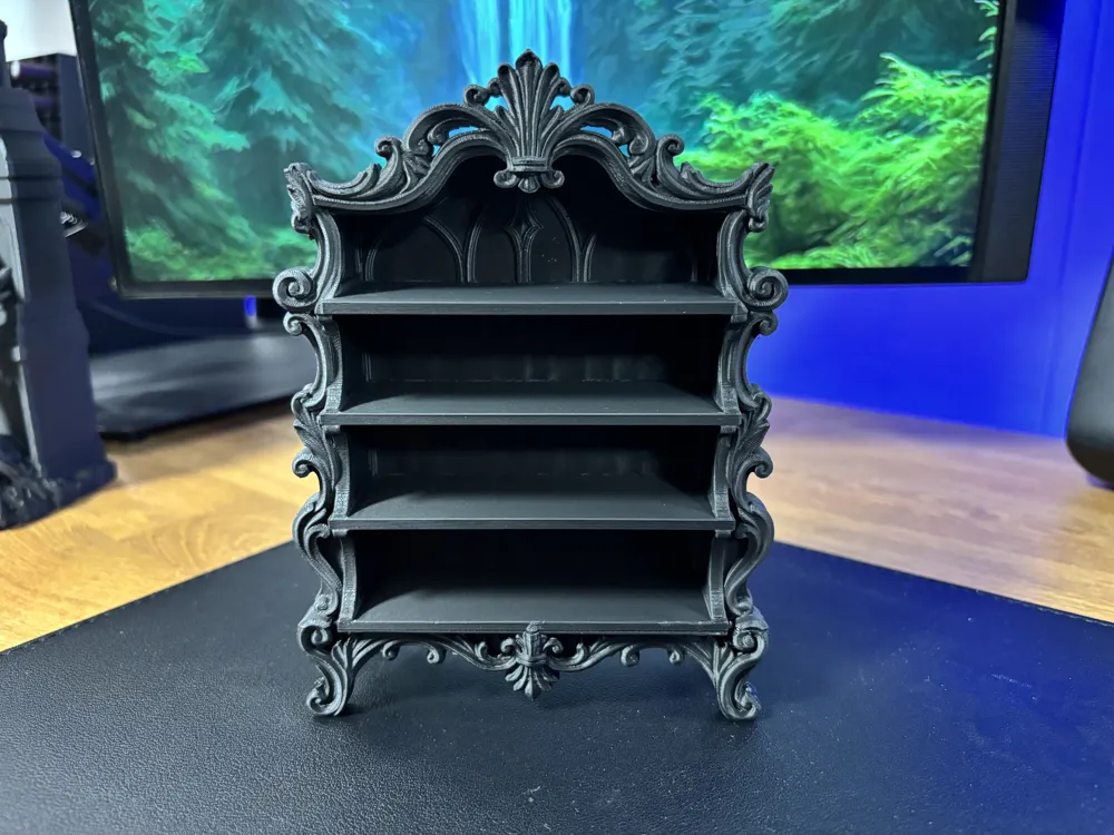 Nevermore Baroque Gothic Display Shelf, photo 4 of 4 - Nevermore Baroque Gothic Display Shelf Household