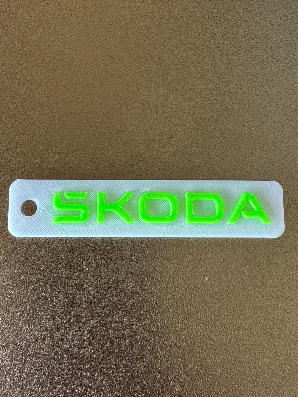 New Skoda Logo Keychain, another view - Car Brand Keychains, octavia