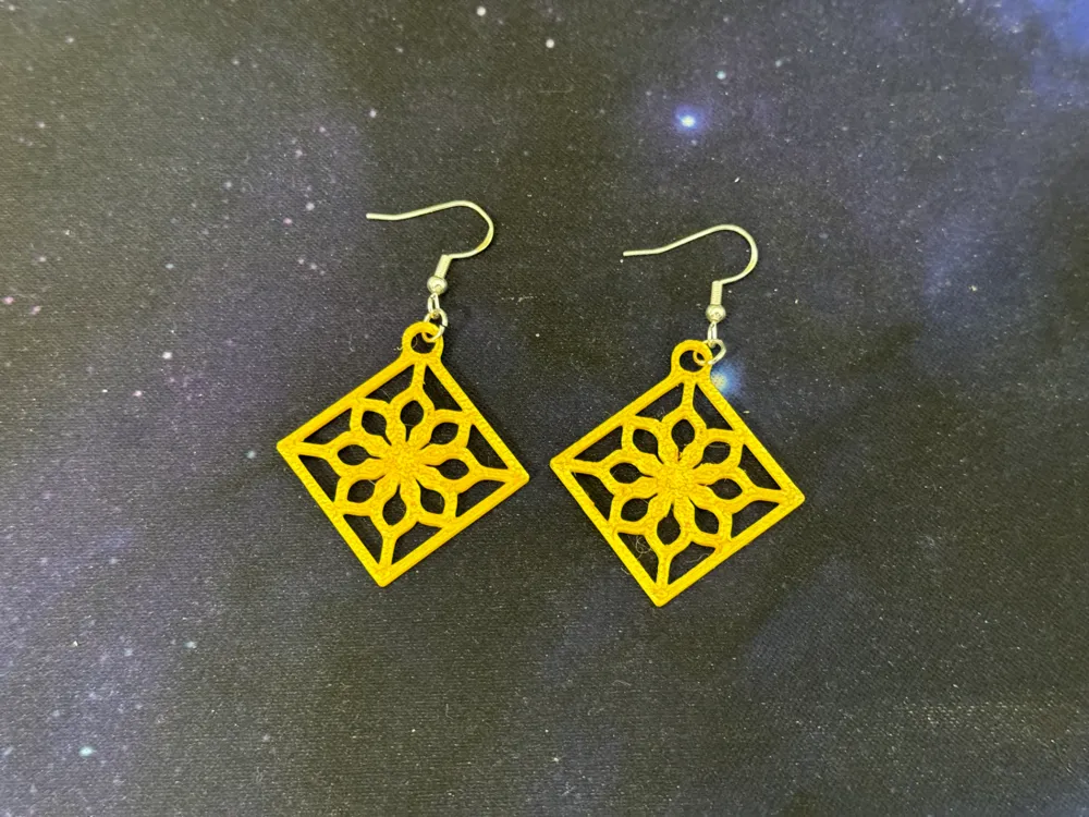 new square earrings 4, photo 3 of 4 - new square earrings 4 Fashion