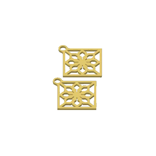 new square earrings 4, photo 4 of 4 - new square earrings 4 Fashion