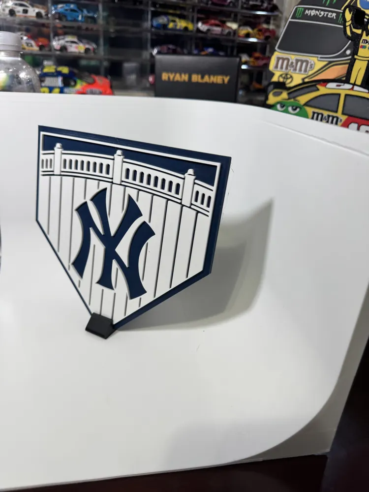 New York Yankees Home Plate Display, photo 4 of 4 - New York Yankees Home Plate Display Art