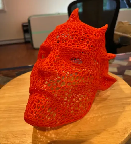 Night King / Darth Maul Mask Voronoi, photo 4 of 4 - Night King / Darth Maul Mask Voronoi Props & Cosplay