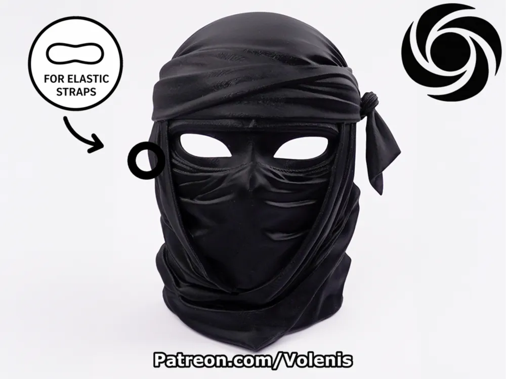 Ninja Mask Wearable for Cosplay