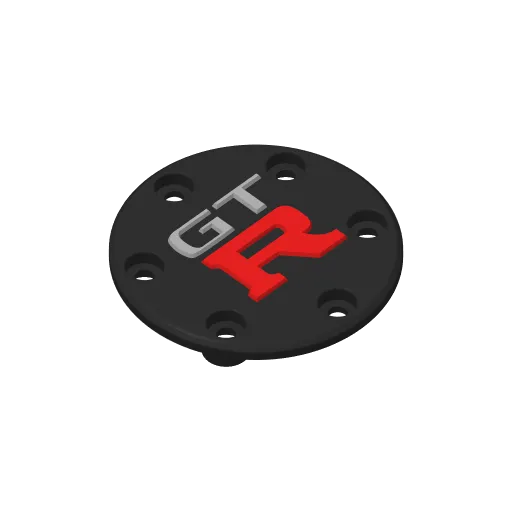 Nissan GT-R Logitech G27 Center Logo, another view - Car Badges & Emblems, racing
