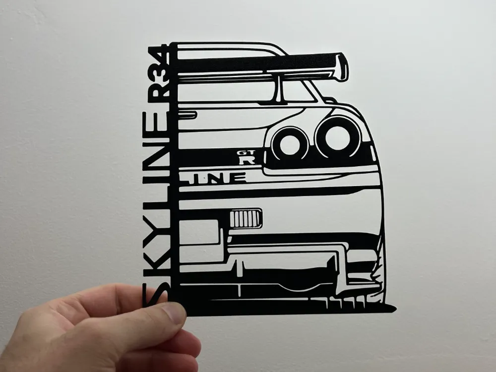NISSAN GTR R34 Skyline - decorazione da parete