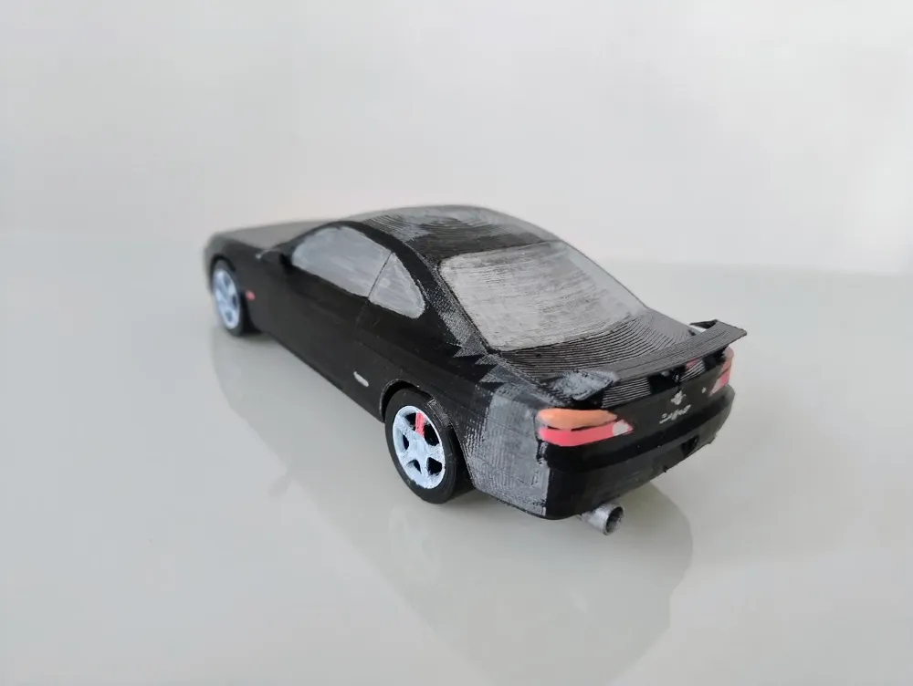 Nissan Silvia S15 Kit Card (1:24 scale), photo 3 of 4 - Car, Tank & Vehicle Kit Cards, multicolored