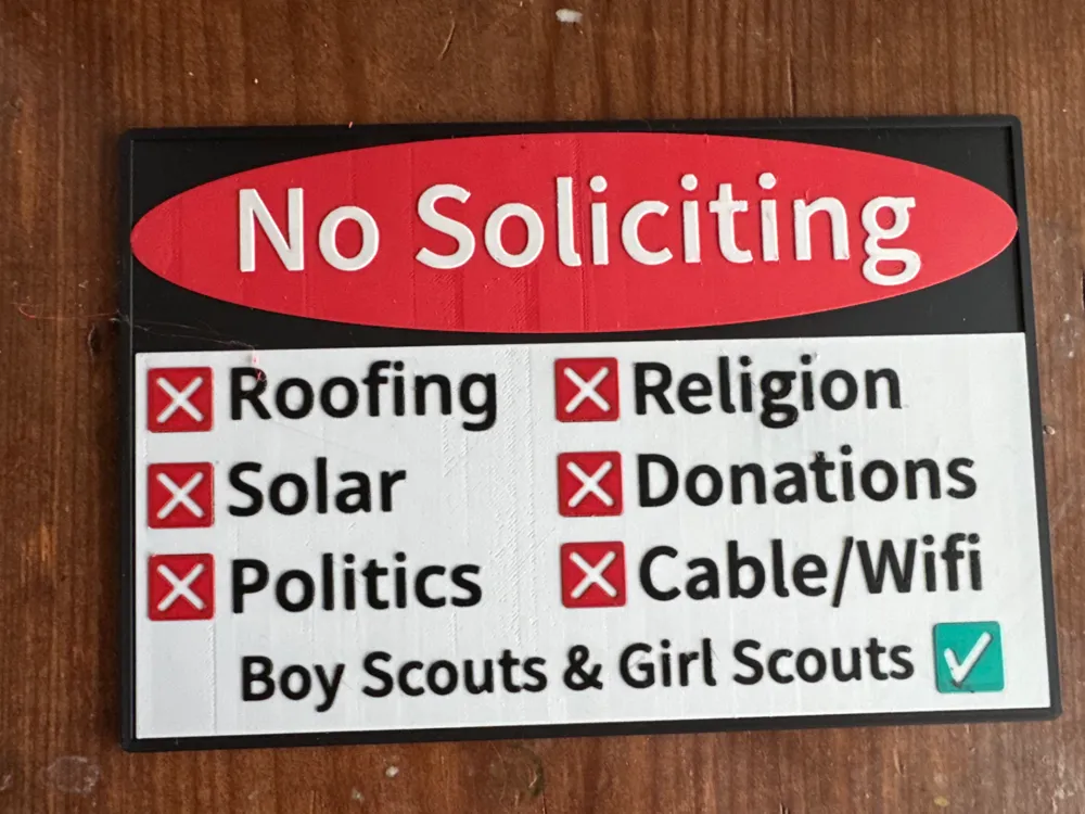 No Soliciting Sign - Signs & Logos, in stock in India