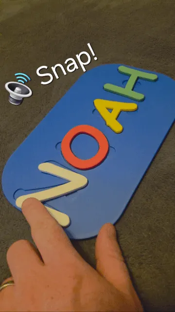 "Noah" Magnet Montessori Name Board, photo 2 of 4 - Baby & Toddler Toys, kids toy