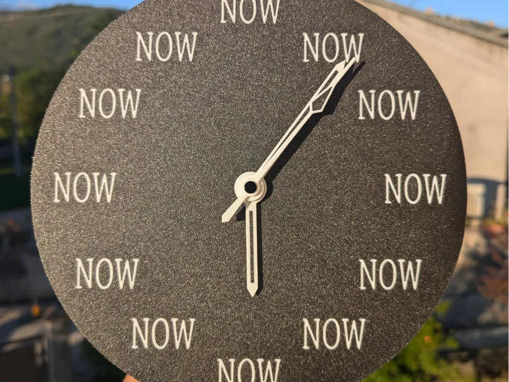 Now O'Clock / Motivational Clock [Clock Kit-MH011] - Decor, in stock in India