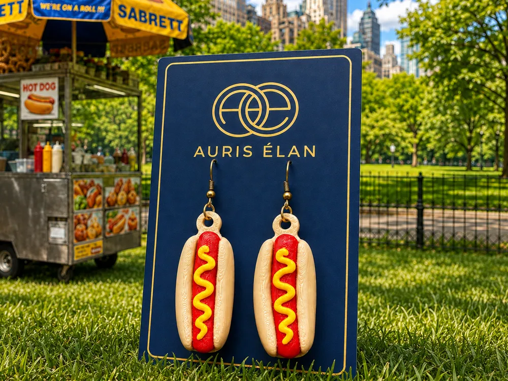 NYC Hot Dog Glizzy Earrings - Earrings, in stock in India