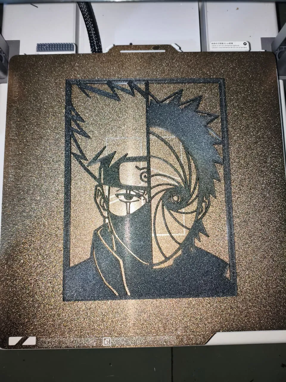 Obito & Kakashi, Split Face Wall Art, photo 2 of 4 - Obito & Kakashi, Split Face Wall Art Household