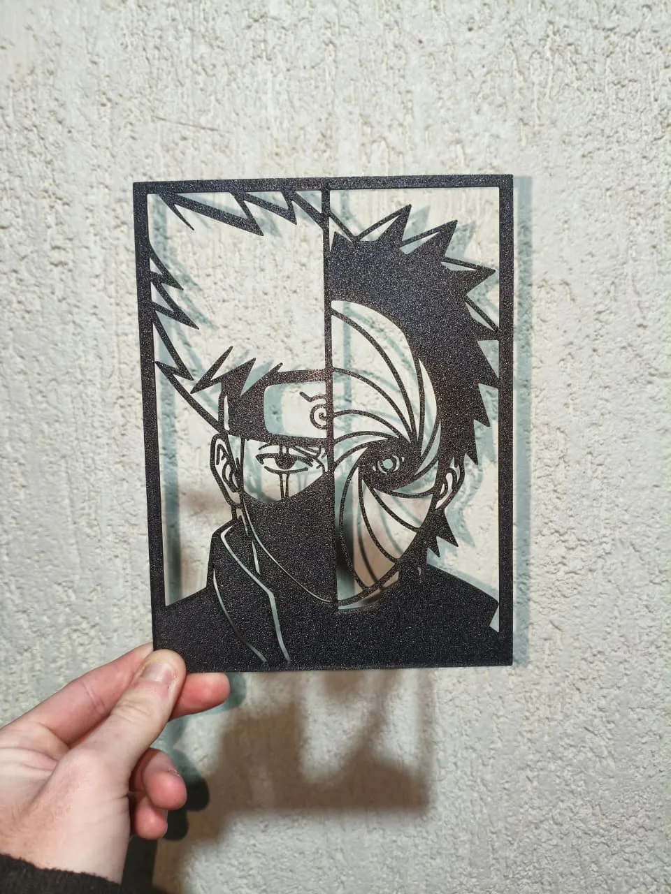 Obito & Kakashi, Split Face Wall Art, photo 3 of 4 - Obito & Kakashi, Split Face Wall Art Household