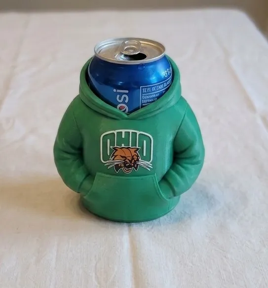 OHIO BOBCATS HOODIE CAN COOLER, photo 2 of 4 - OHIO BOBCATS HOODIE CAN COOLER Household