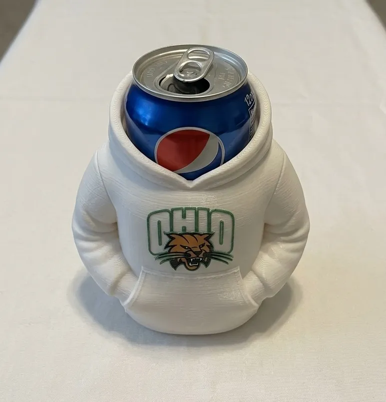 OHIO BOBCATS HOODIE CAN COOLER, photo 3 of 4 - OHIO BOBCATS HOODIE CAN COOLER Household