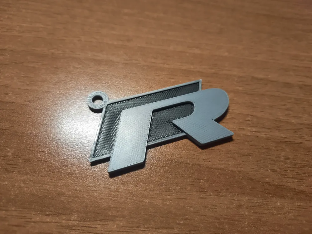 Old Volkswagen R Logo - Keychain