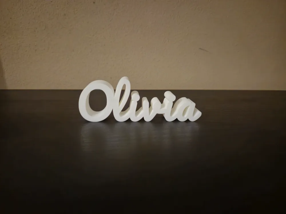Olivia Name Sign Display, photo 2 of 4 - Custom & Name Signs, name display