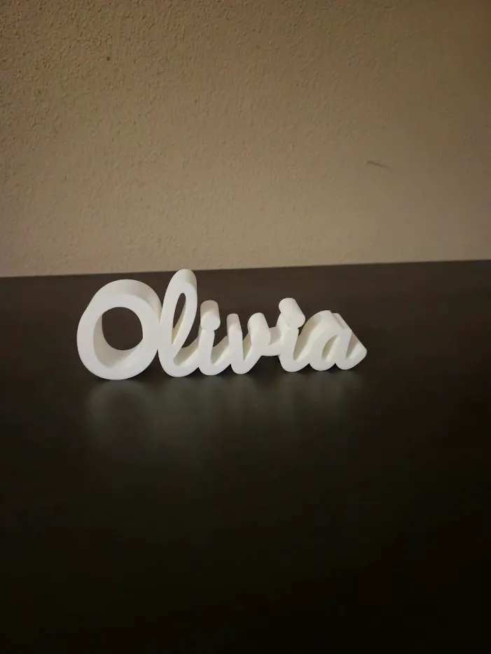 Olivia Name Sign Display, photo 3 of 4 - Custom & Name Signs, nameplate