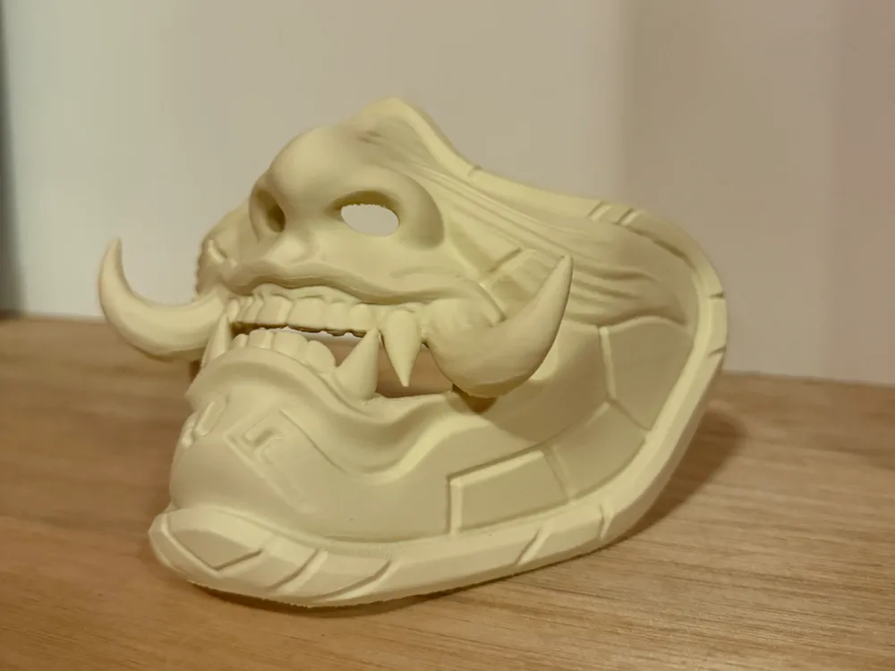 Oni Mask Demon Ornamental (wearable)