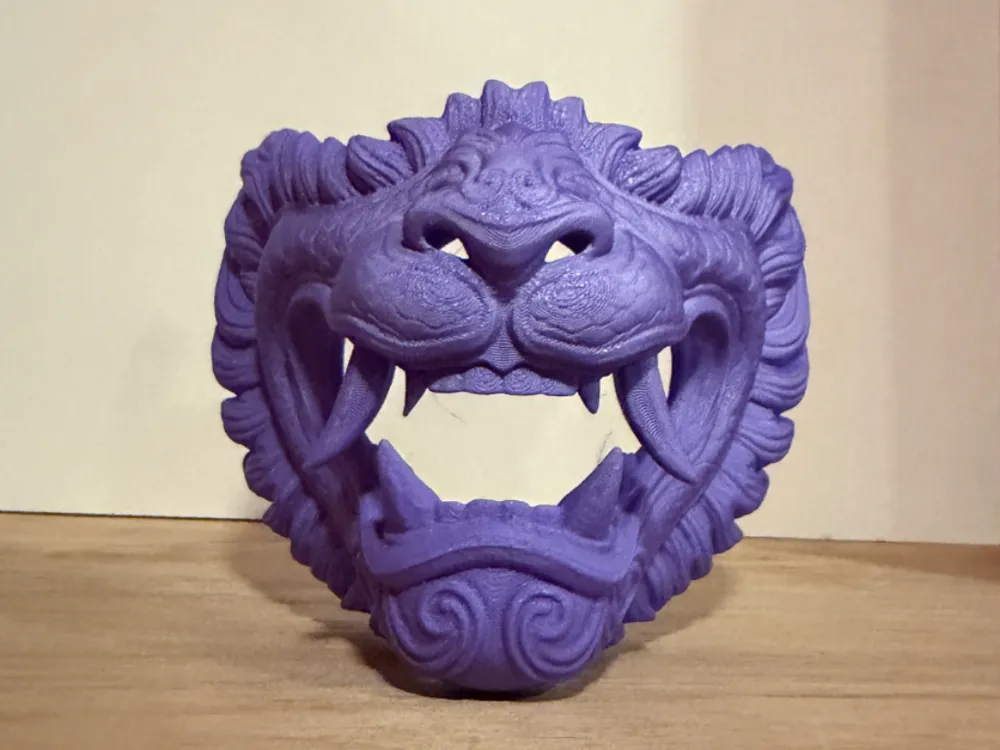 Oni Mask Lion Ornamental (wearable)