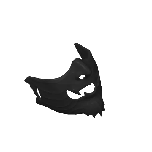 Oni-wolf Maske, photo 3 of 4 - Oni & Hannya Masks, cosplay accessories