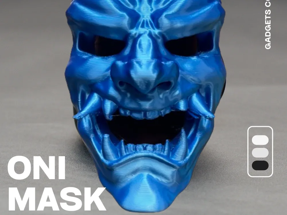 Oriental Oni Mask, another view - Oni & Hannya Masks, art