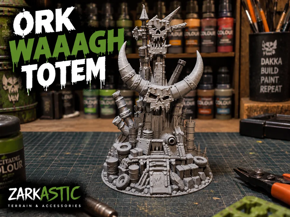 Ork Waaagh Totem, Grimdark Terrain, photo 3 of 4 - Ork Waaagh Totem, Grimdark Terrain Board Games & Tabletop