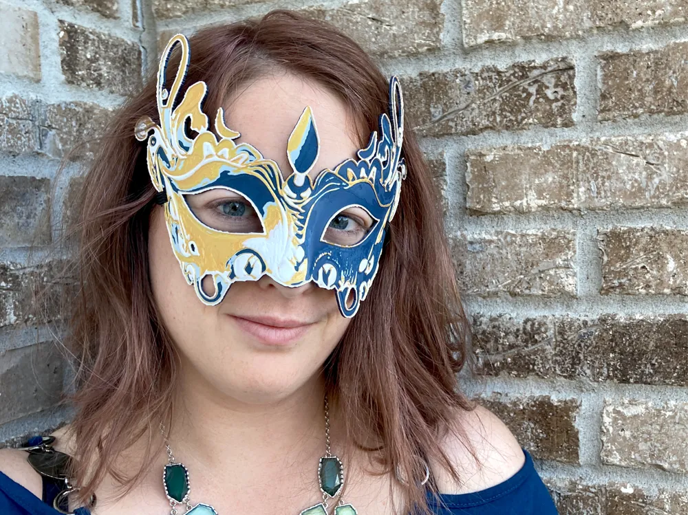 Ornate Masquerade Mask - Prints Flat