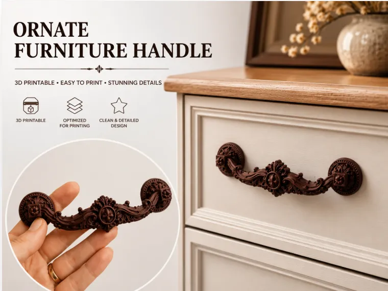 Ornate Victorian Drawer Handle
