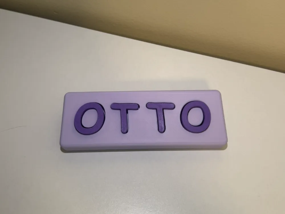 OTTO - Name Puzzle, another view - Puzzles & Brain Teasers, toy
