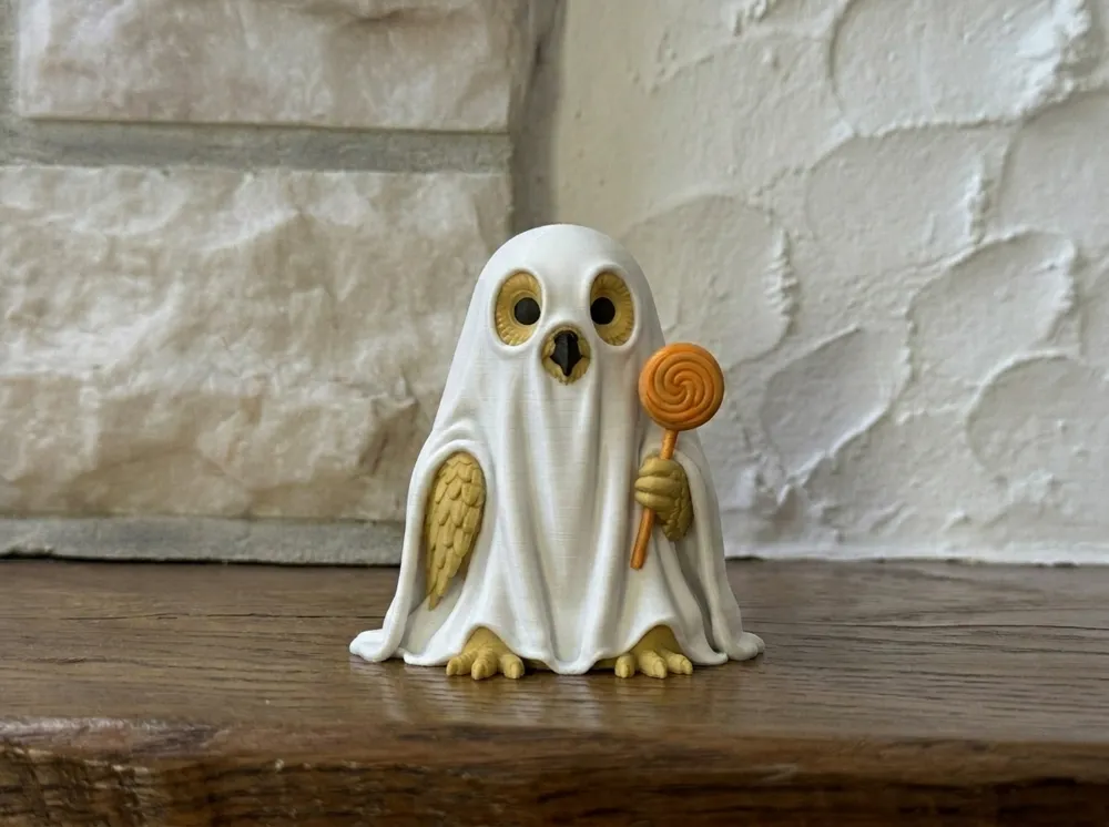 Owl Ghost Spooky Animal Friends, photo 2 of 4 - Owl Ghost Spooky Animal Friends Household