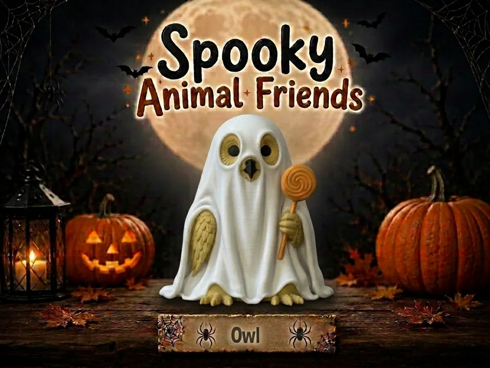 Owl Ghost Spooky Animal Friends - Festivities, in stock in India