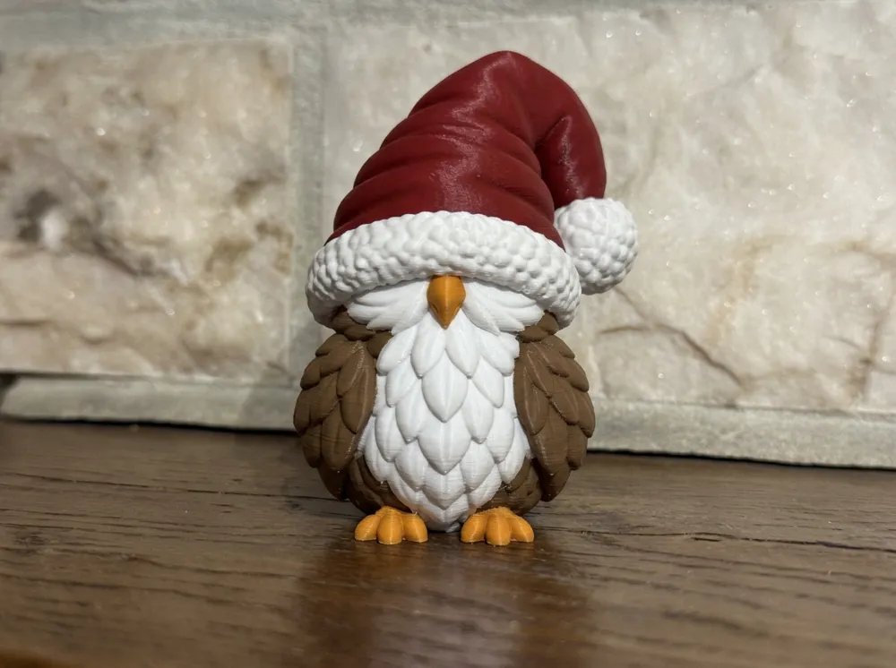 Owl Oversized Hat Christmas Animal Friends, photo 3 of 4 - Owl Oversized Hat Christmas Animal Friends Household