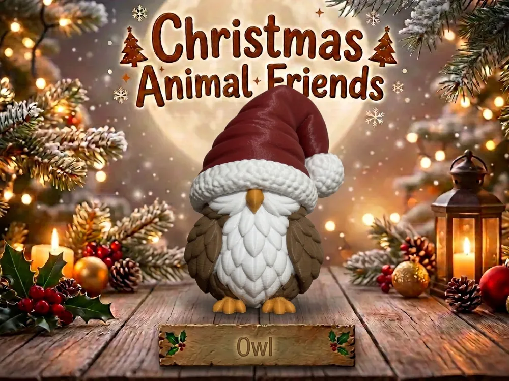 Owl Oversized Hat Christmas Animal Friends - Festivities, in stock in India