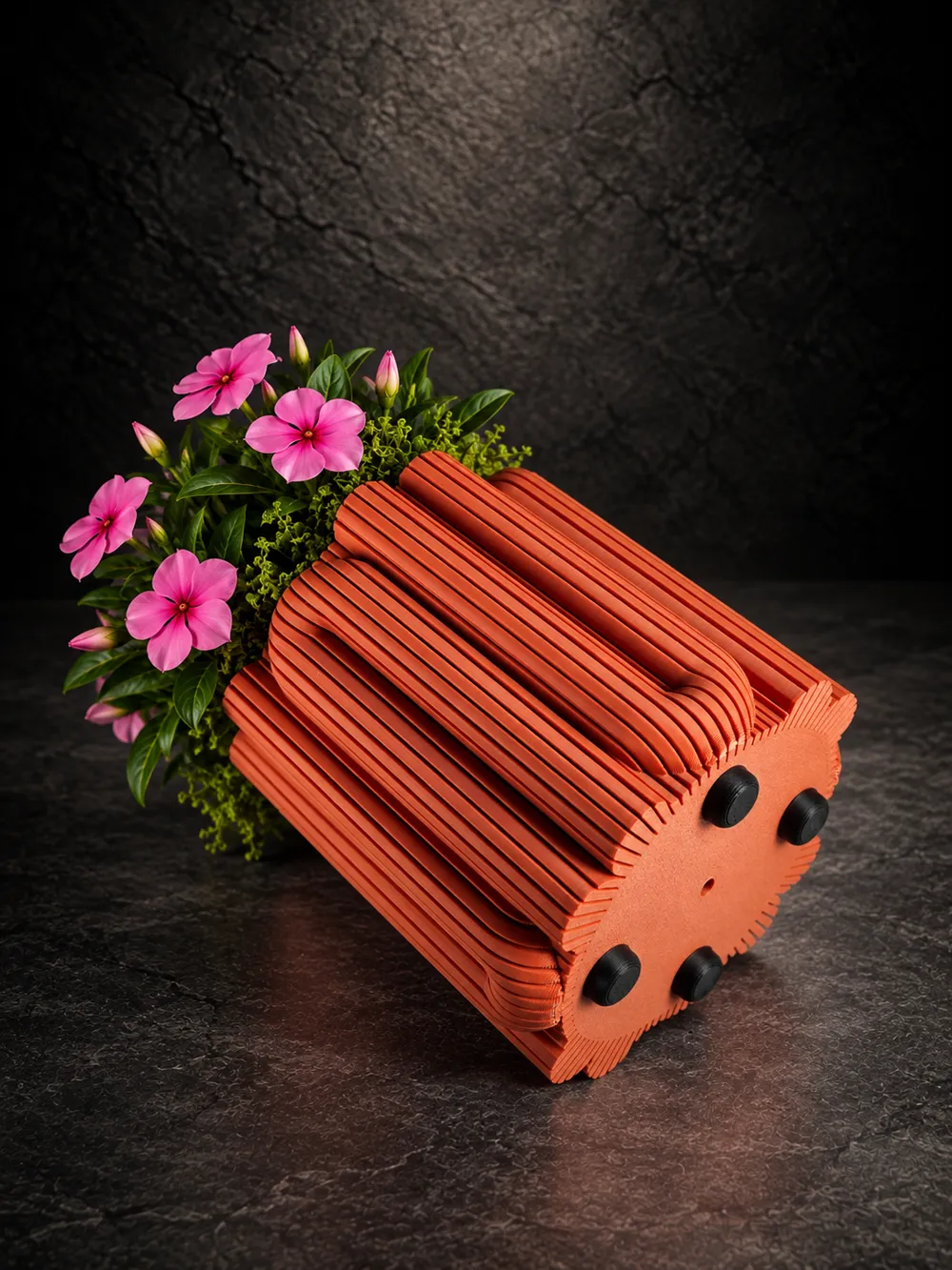 P025 Sculptural Planter: U-Rib Columns, photo 2 of 4 - P025 Sculptural Planter: U-Rib Columns Household