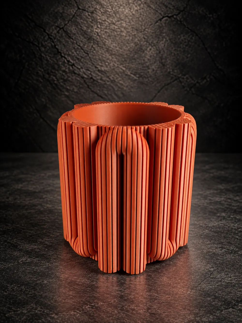 P025 Sculptural Planter: U-Rib Columns, photo 3 of 4 - P025 Sculptural Planter: U-Rib Columns Household