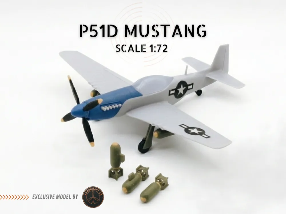 P-51D Mustang, Ground Version (Scale 1:72 )