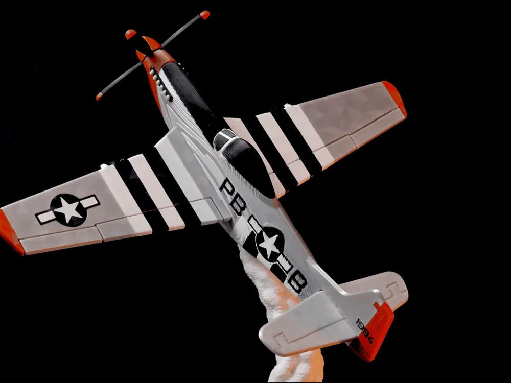 P51D Mustang Plane Kit Card, photo 3 of 4 - P51D Mustang Plane Kit Card Toys & Games