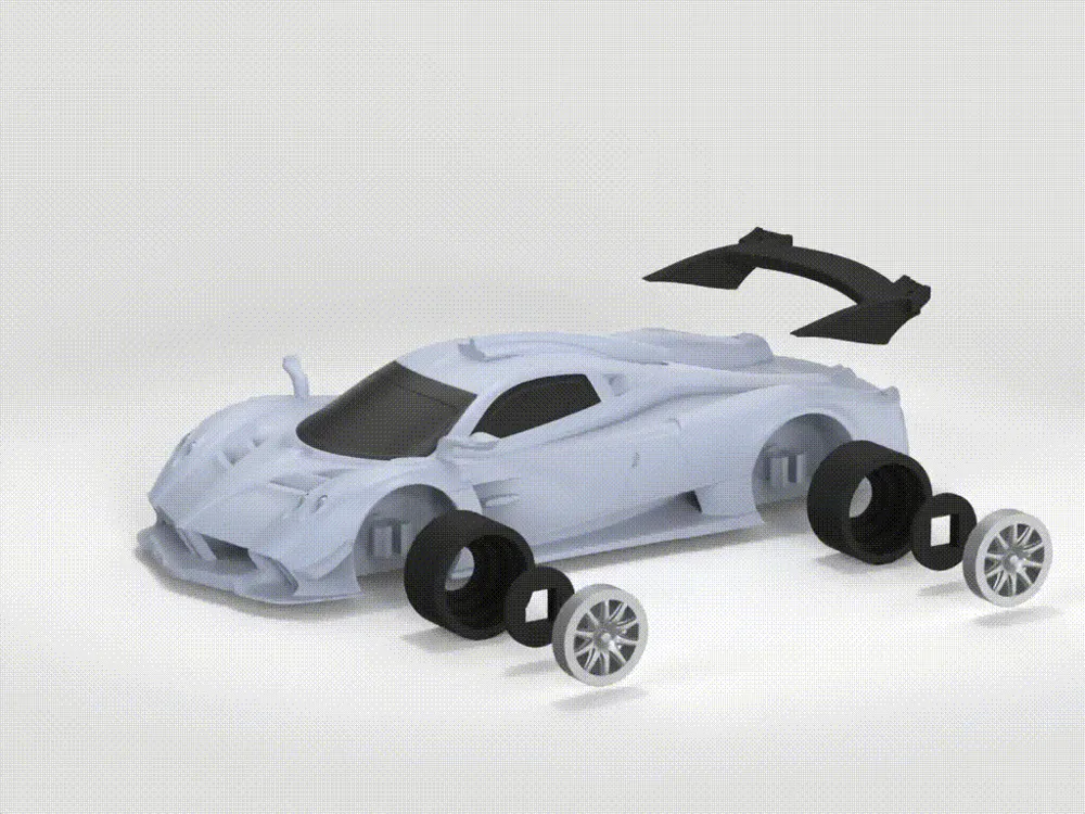 Pagani Huayra Track Edition Hypercar Model