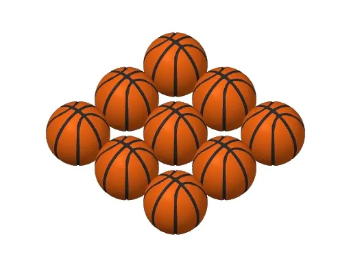 Painted Mini Basketballs for Tabletop Basketball, photo 3 of 4 - Painted Mini Basketballs for Tabletop Basketball Toys & Games