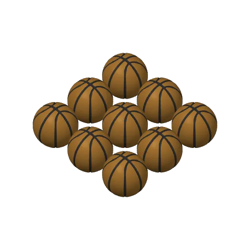 Painted Mini Basketballs for Tabletop Basketball, photo 4 of 4 - Painted Mini Basketballs for Tabletop Basketball Toys & Games