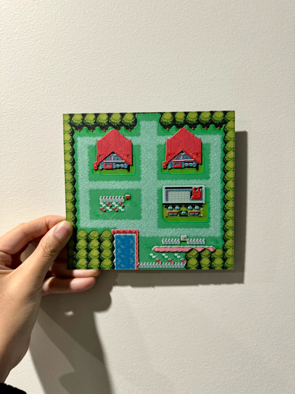 Pallet Town (Pokemon) - HueForge, photo 2 of 4 - Pallet Town (Pokemon) - HueForge Generative Art